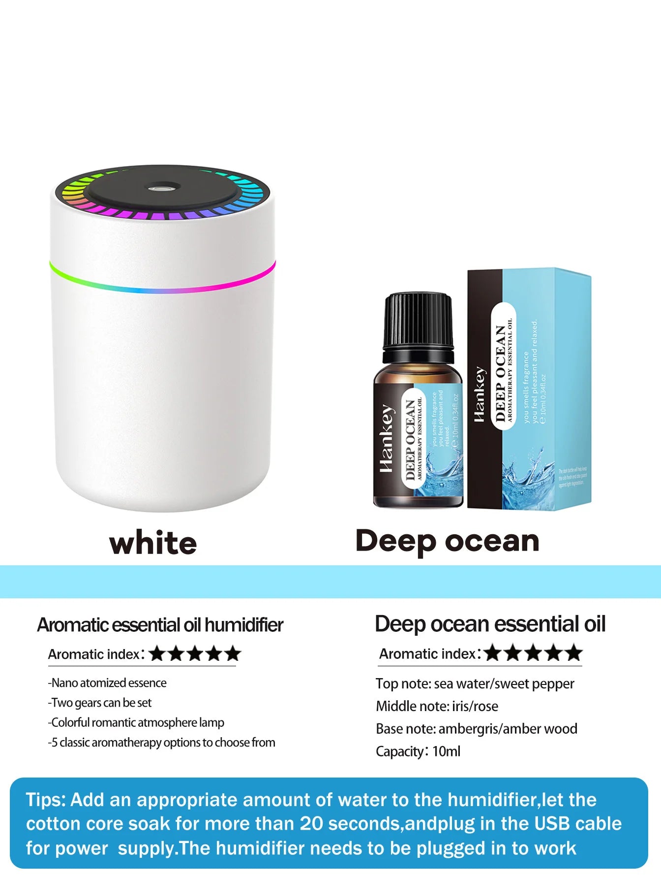 180ml Aromatherapy diffuser Humidifier