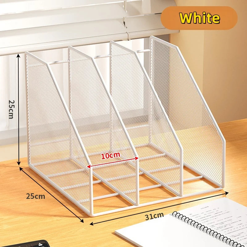 Metal File Rack Office Desk Organizer
