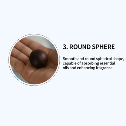 Solid Wood Spherical Aromatherapy Accessory