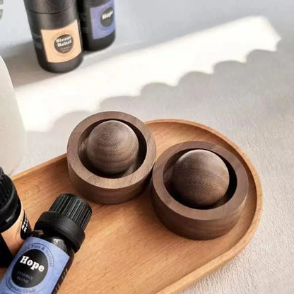 Solid Wood Spherical Aromatherapy Accessory