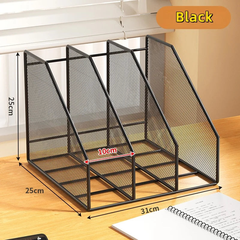 Metal File Rack Office Desk Organizer
