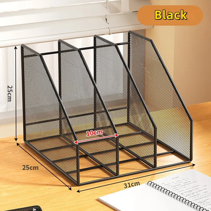 Metal File Rack Office Desk Organizer
