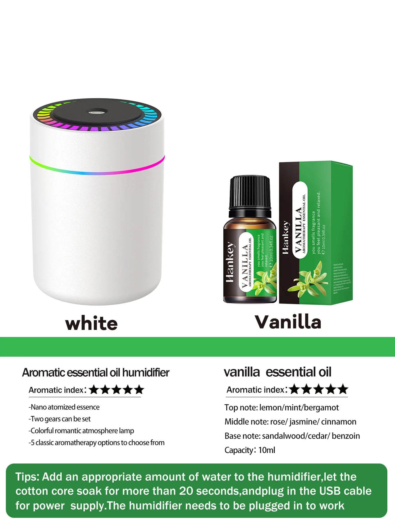 180ml Aromatherapy diffuser Humidifier