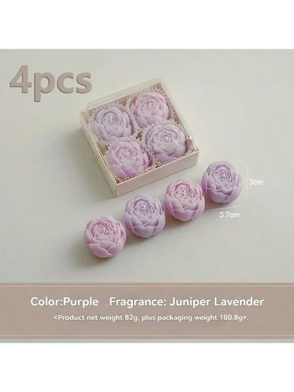 Rose Flower Shaped Soy Wax Candle