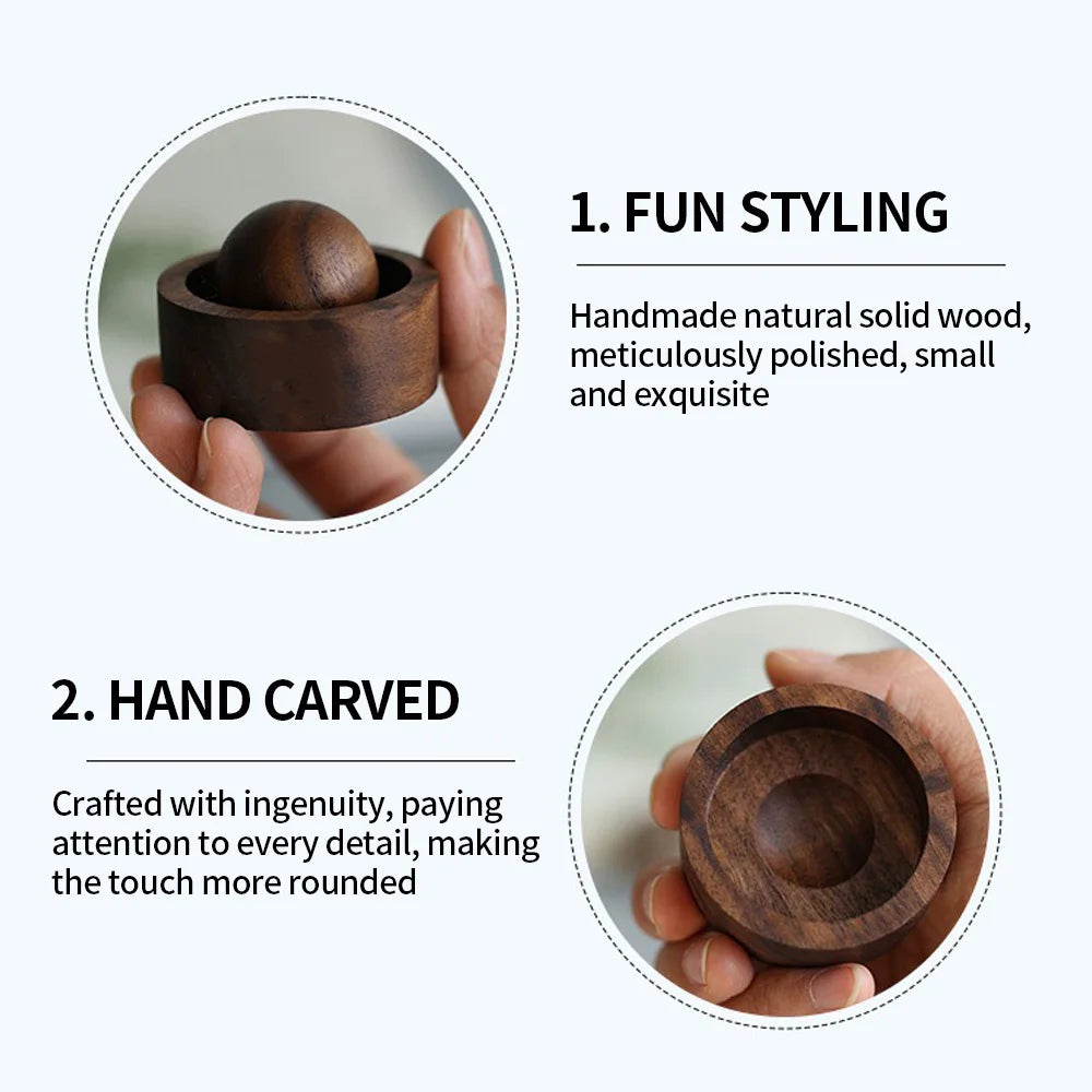 Solid Wood Spherical Aromatherapy Accessory