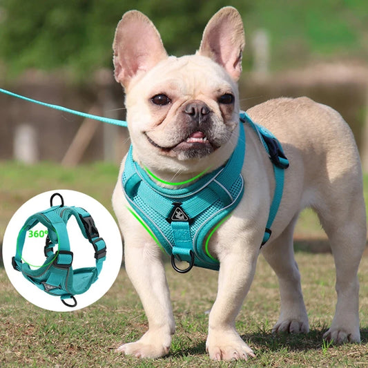 Reflective breathable pet leash