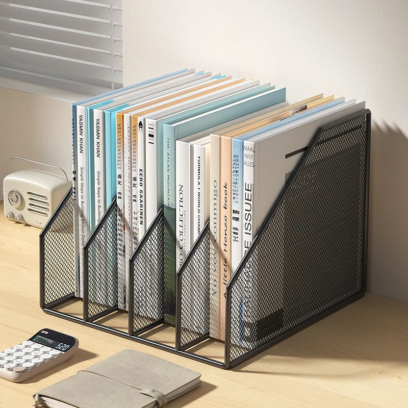 Metal File Rack Office Desk Organizer