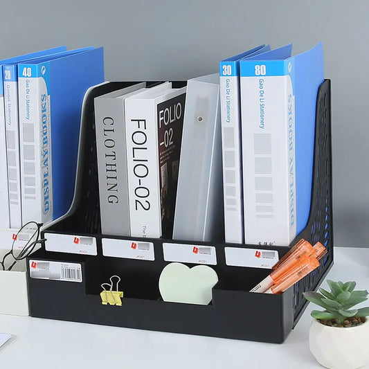 Thickened Quadruple File Bar Desktop Organizer