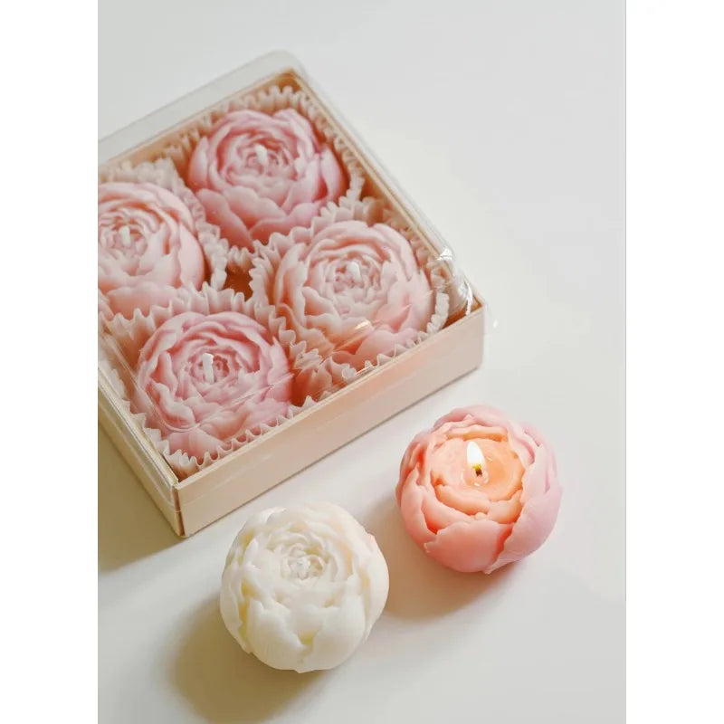 Rose Flower Shaped Soy Wax Candle