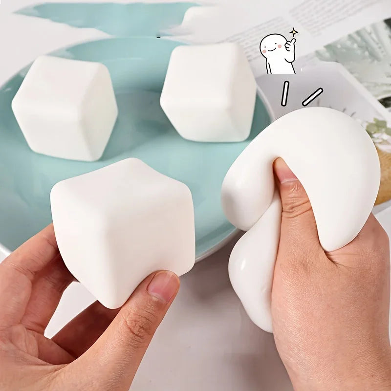 Adults Squishy Tofu Stress Balls