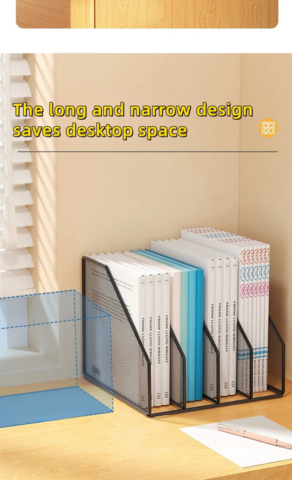 Metal File Rack Office Desk Organizer