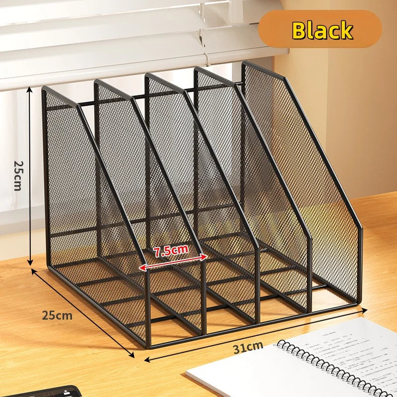Metal File Rack Office Desk Organizer