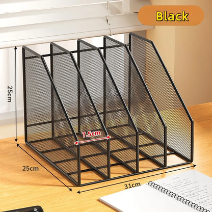 Metal File Rack Office Desk Organizer