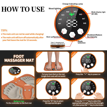 Wireless Smart 3D Foot Massage Pad