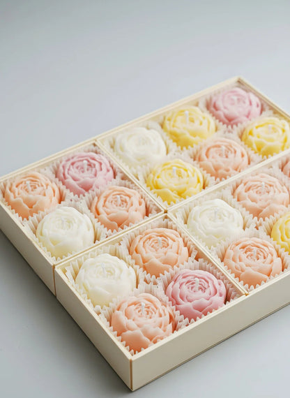 Rose Flower Shaped Soy Wax Candle