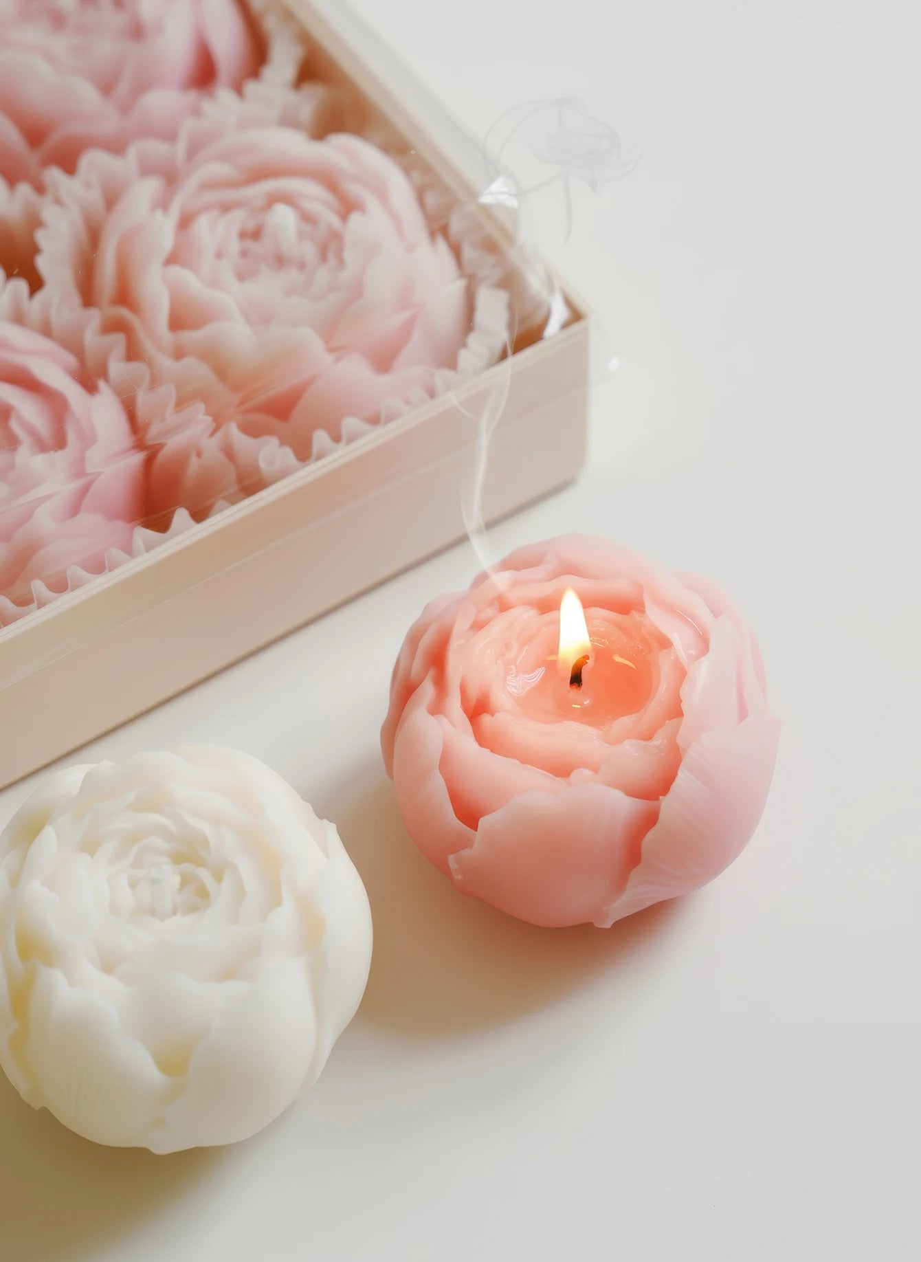 Rose Flower Shaped Soy Wax Candle