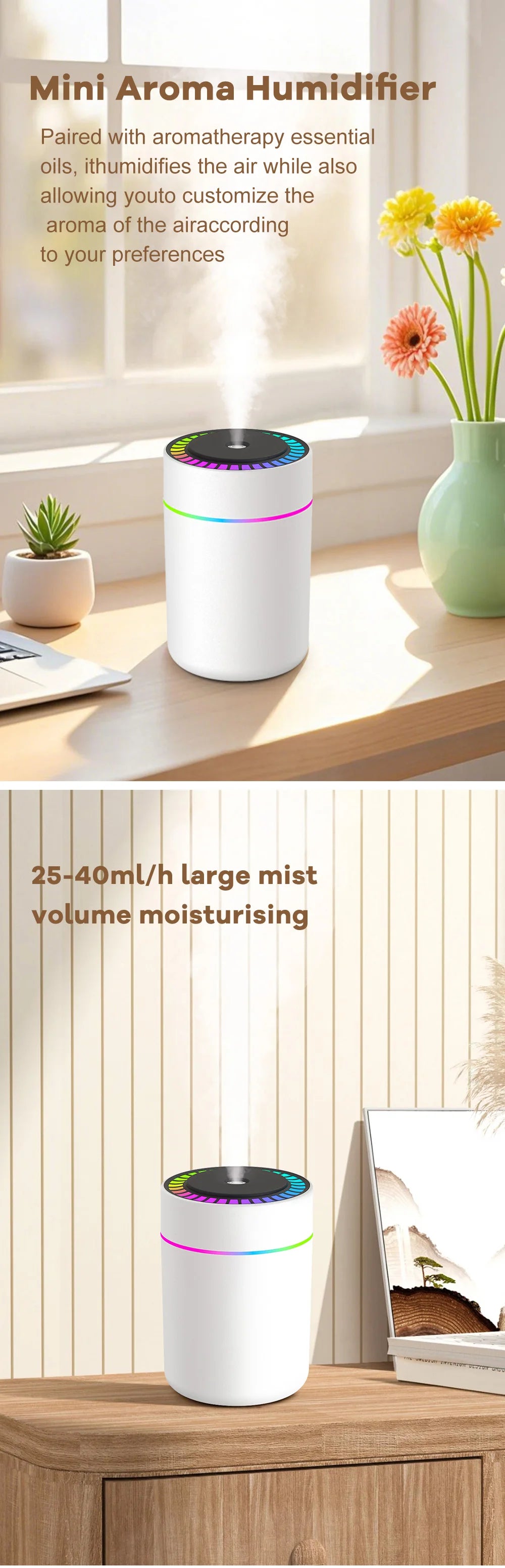 180ml Aromatherapy diffuser Humidifier