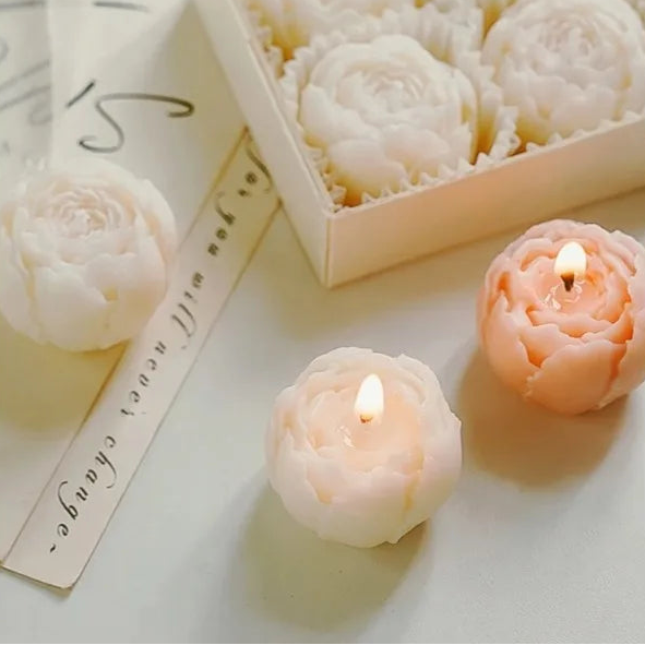 Rose Flower Shaped Soy Wax Candle