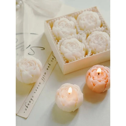 Rose Flower Shaped Soy Wax Candle