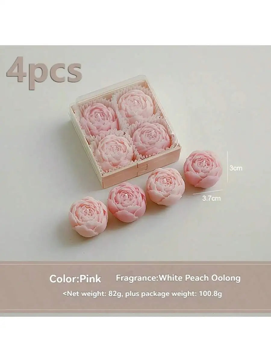 Rose Flower Shaped Soy Wax Candle