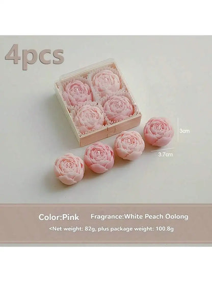 Rose Flower Shaped Soy Wax Candle
