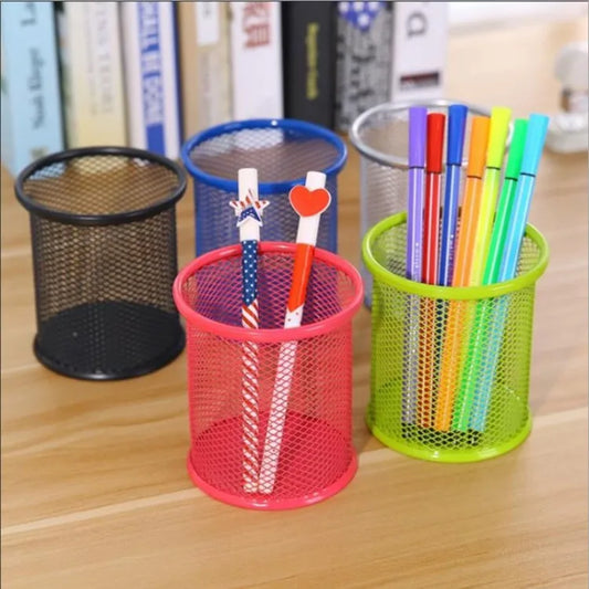 Metal Mesh Pencil Holder