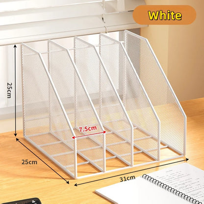 Metal File Rack Office Desk Organizer