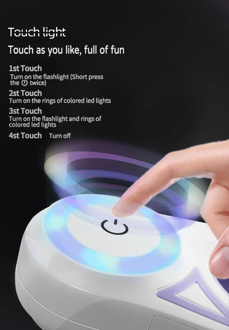 LED Retractable Dog Leash with light