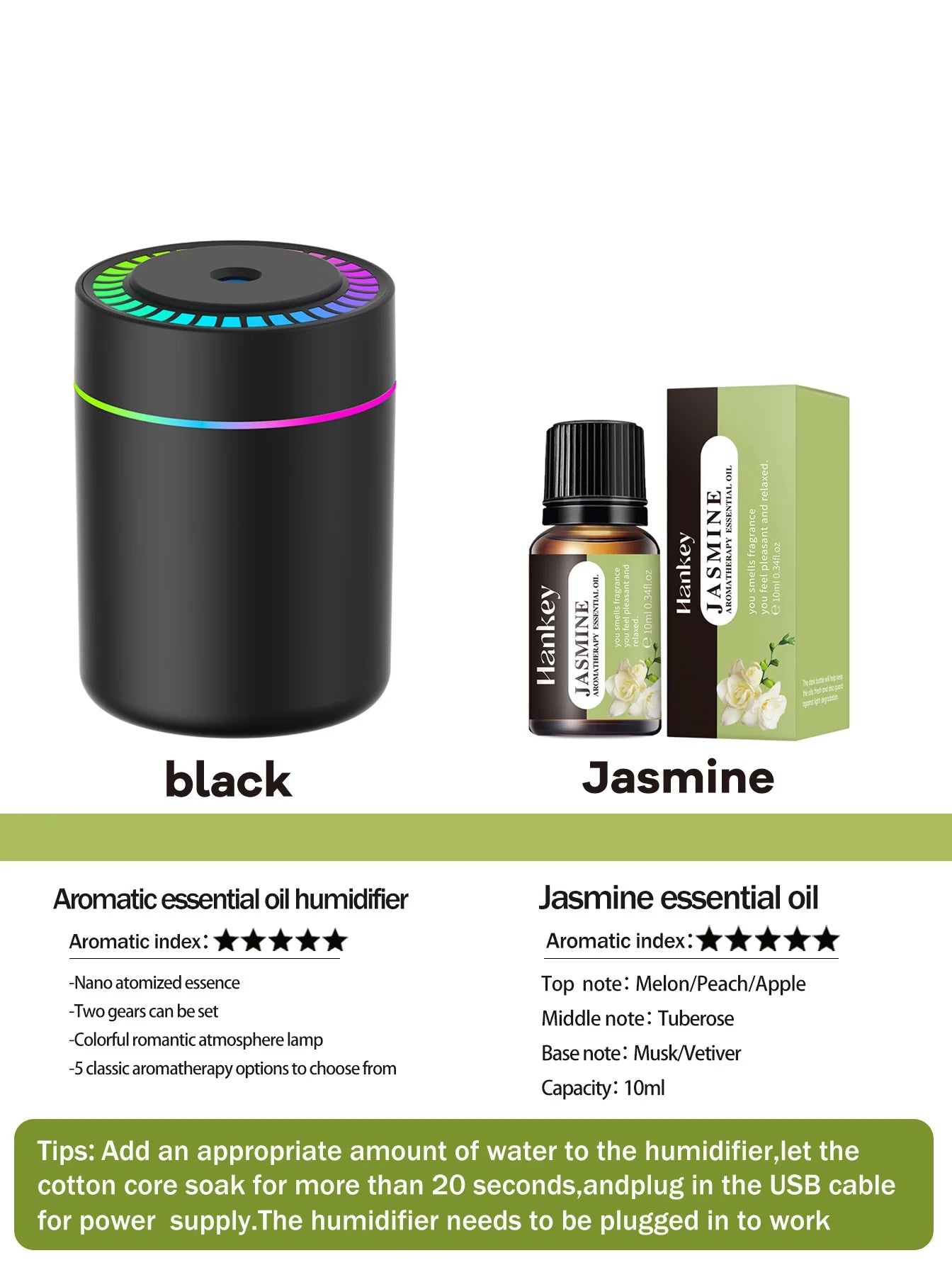 180ml Aromatherapy diffuser Humidifier