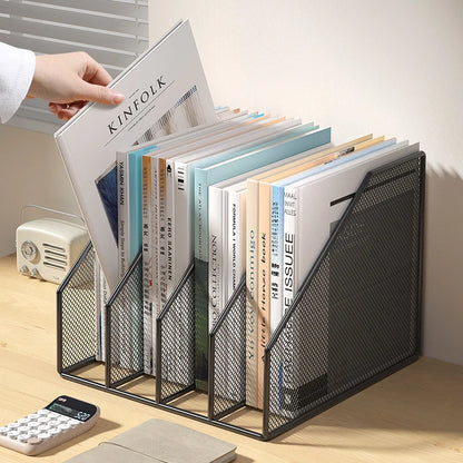 Metal File Rack Office Desk Organizer