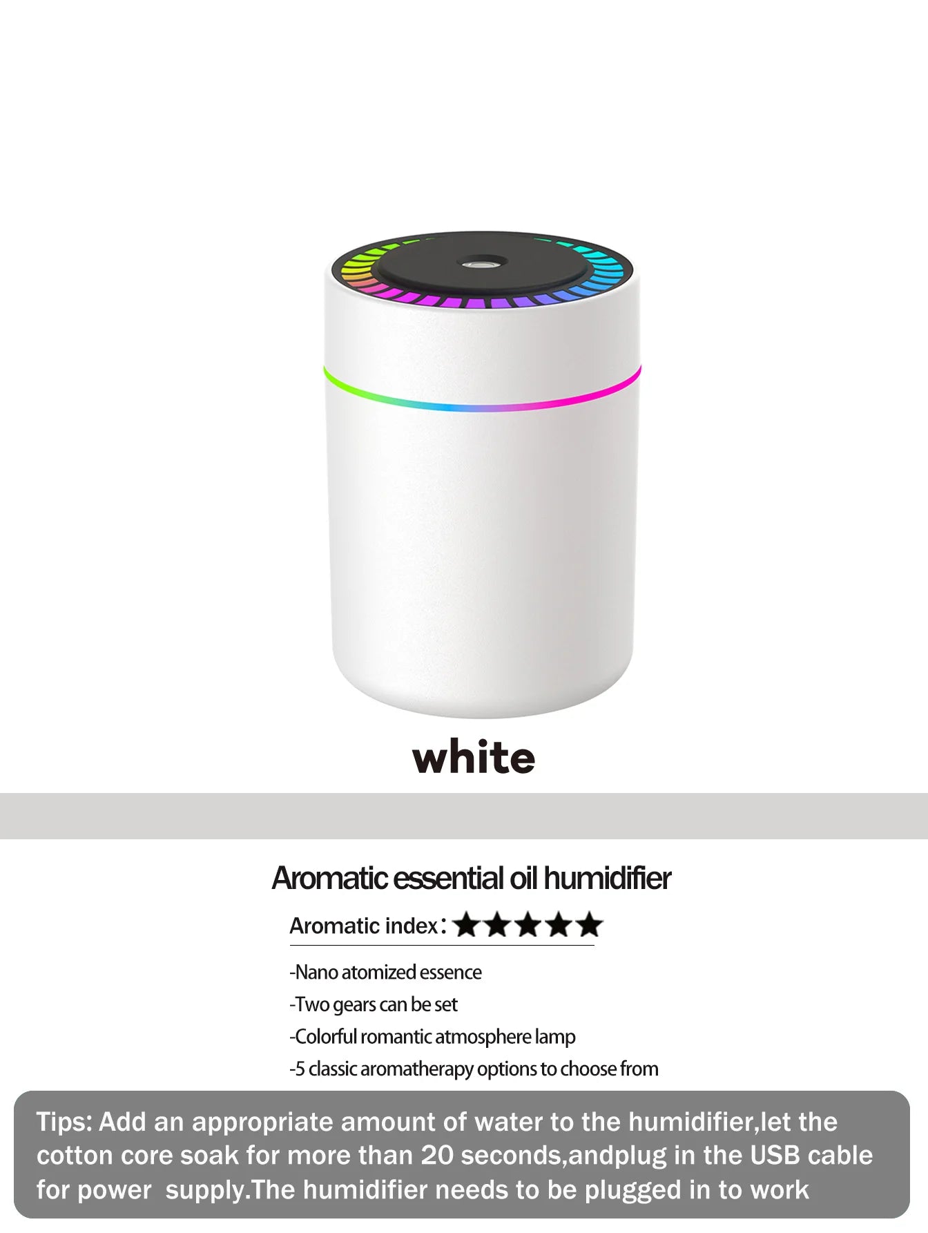 180ml Aromatherapy diffuser Humidifier