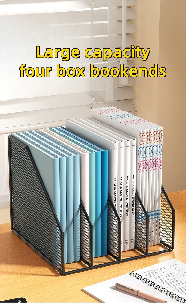 Metal File Rack Office Desk Organizer