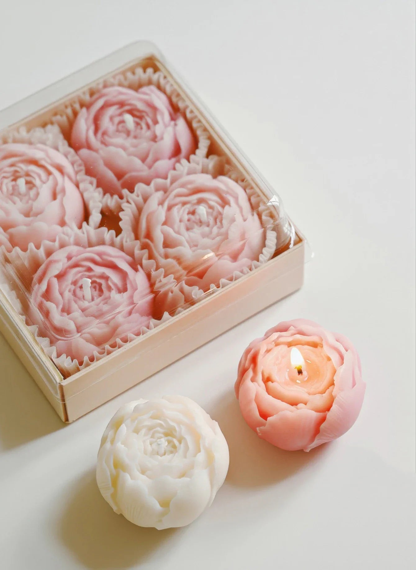 Rose Flower Shaped Soy Wax Candle