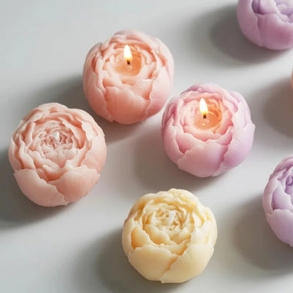 Rose Flower Shaped Soy Wax Candle