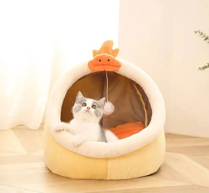 Deep Sleep Cat Bed Cartoon Pet Bed