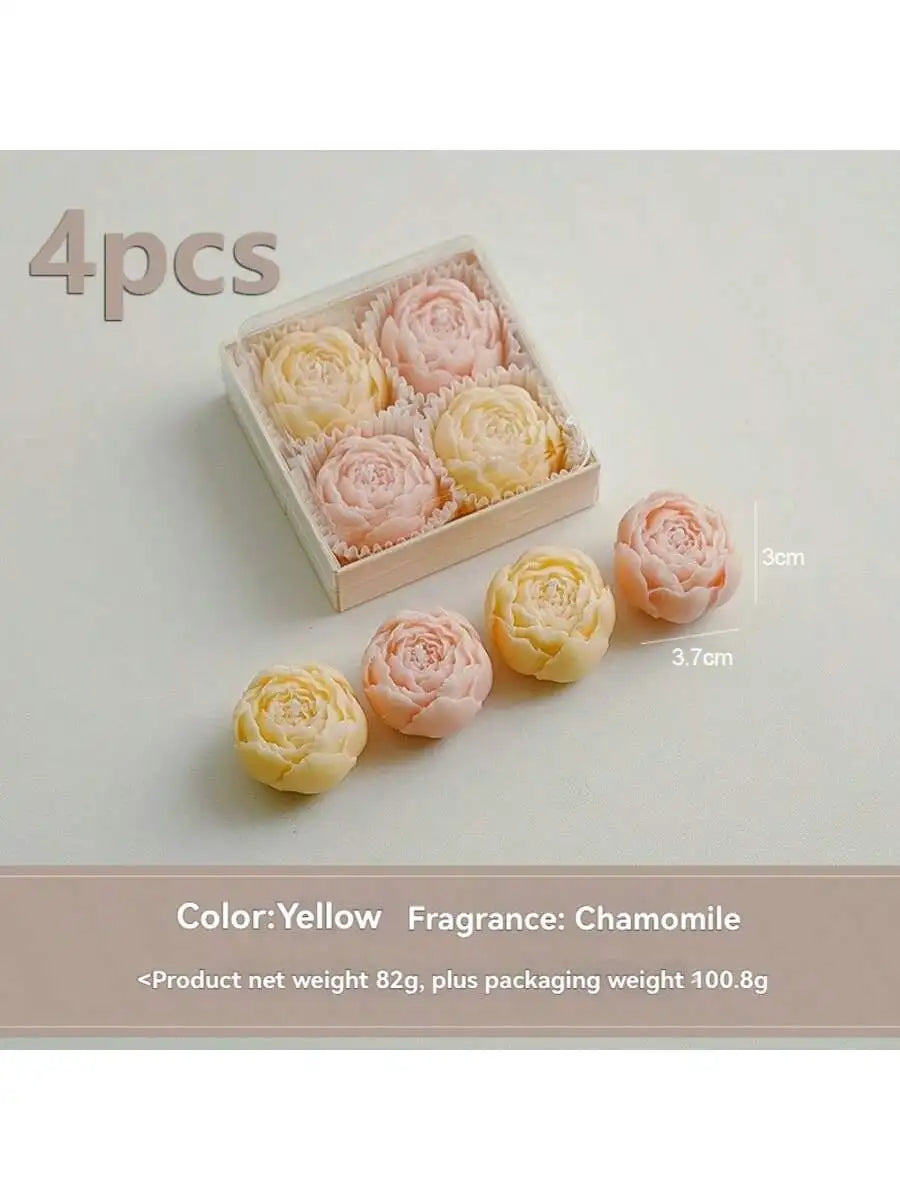 Rose Flower Shaped Soy Wax Candle