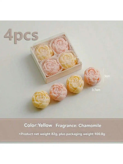 Rose Flower Shaped Soy Wax Candle