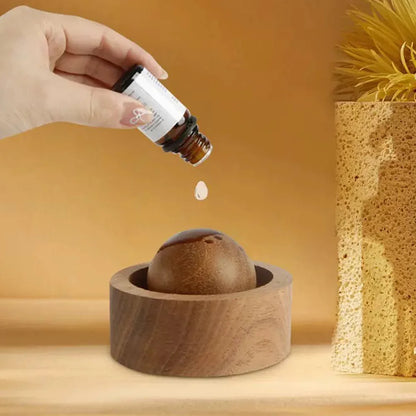 Solid Wood Spherical Aromatherapy Accessory